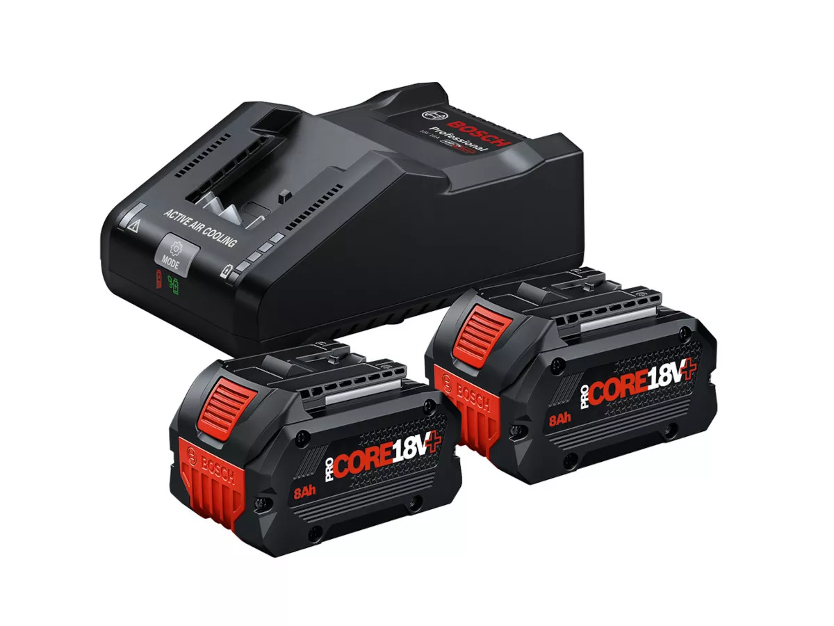 set chargeur GAL 18V-160 + 2 ProCore 18V+ 8Ah Bosch